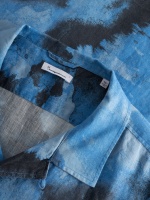 Knowledge Cotton Apparel Skjorta Boxed Fit AOP SS Linen